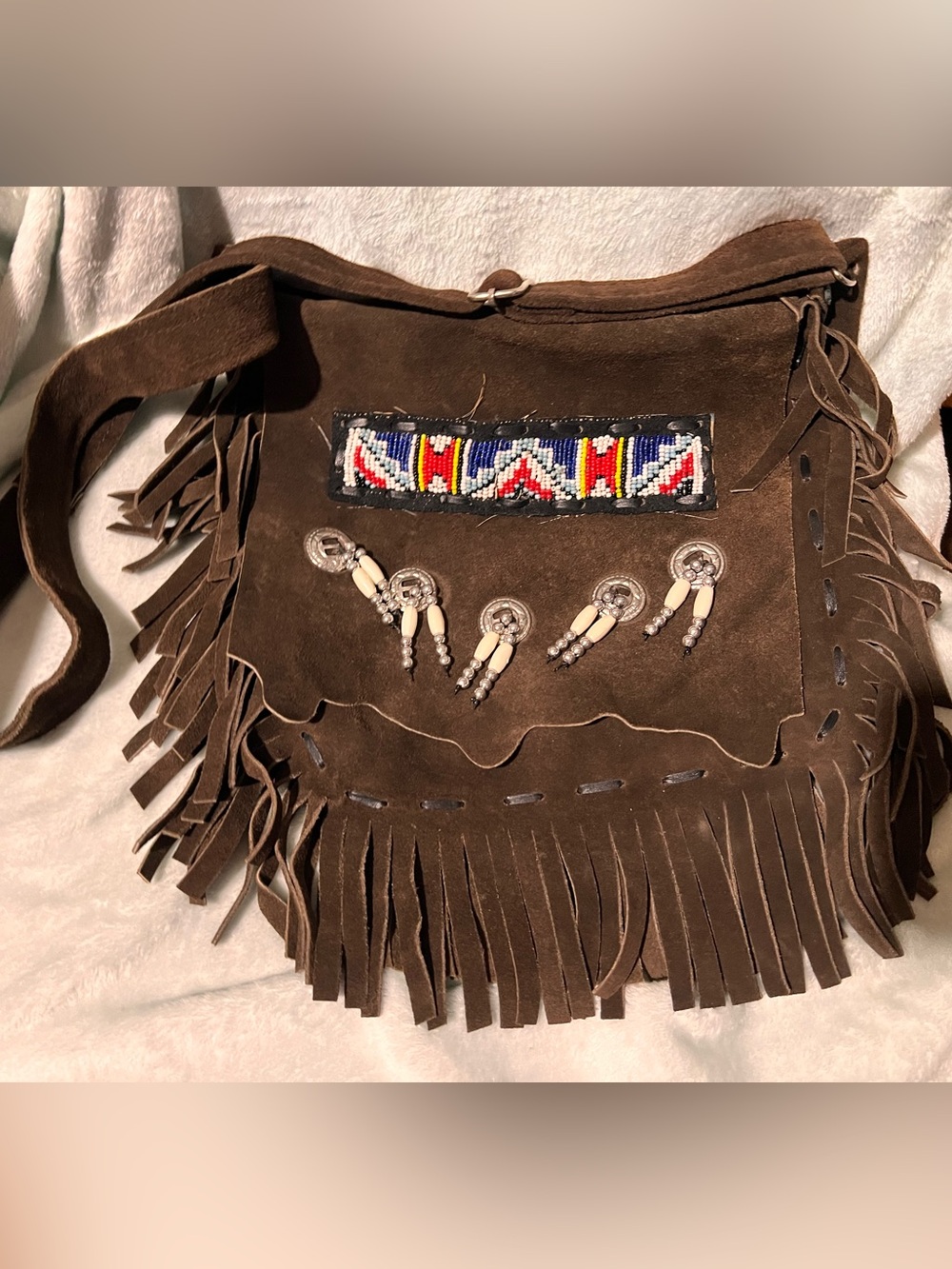 Fringe leather Crossbody